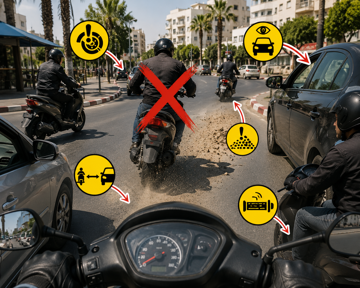 Scooter en ville : 5 erreurs fréquentes