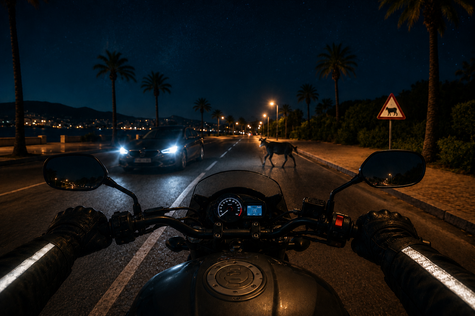 Rouler de nuit en été